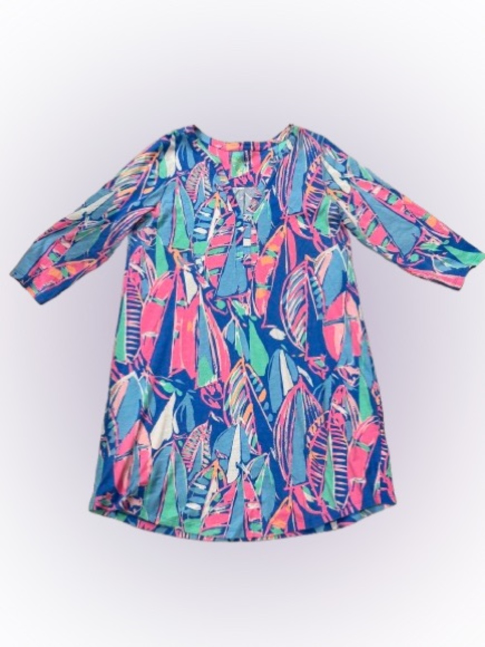 TitleLilly Pulitzer Ali Out To Sea Sailboat Tunic Dress